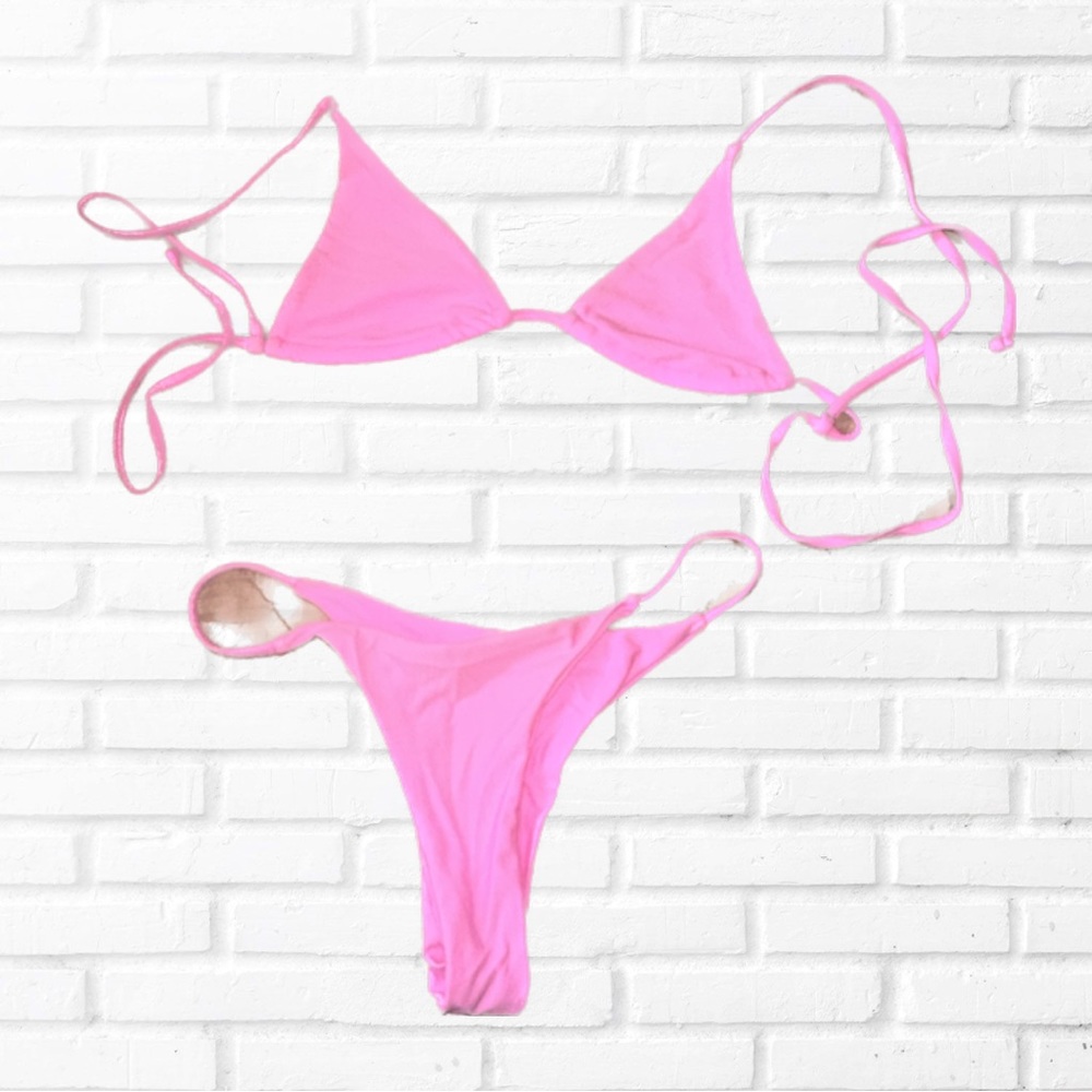 Women’s pink bikini